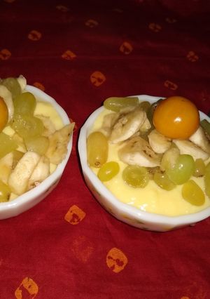 A picture of Fruit custard.
