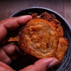 Ghila pitha A picture of Ghila pitha.