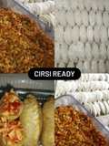 Cireng isi ayam suwir dan baso pedas