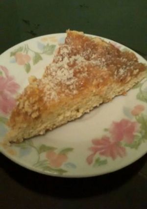 Una foto de Tarta de dulce de leche y coco rallado