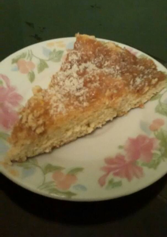 Una foto de Tarta de dulce de leche y coco rallado