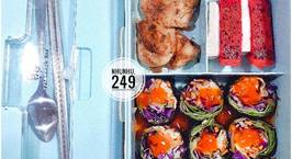 Hình ảnh món Healthy: Kimbap rau củ - ức gà áp chảo