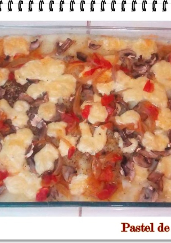 Una foto de Pastel de papas con col