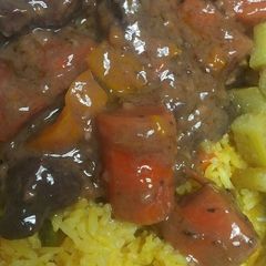 A picture of Lamb and Coffee Stew.