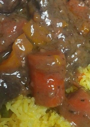 A picture of Lamb and Coffee Stew.