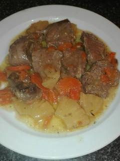 Una foto de Solomillo ibérico a la piña en la olla GM f