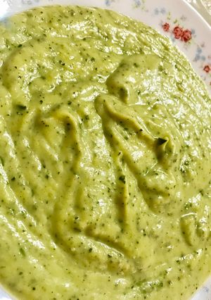 Una foto de Crema de calabacín