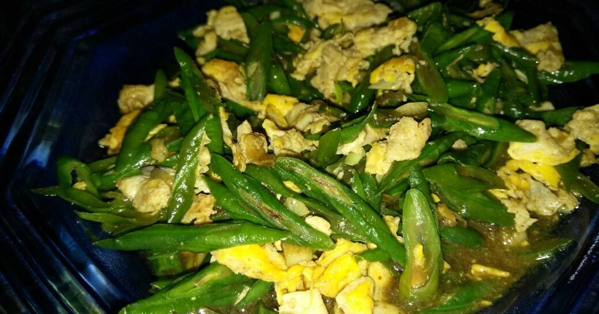 Resep Oseng Kacang Panjang Dan Telur Simpel Oleh Jessica Ruslim Cookpad