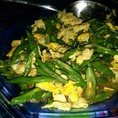รูปของ Oseng Kacang Panjang Dan Telur Simpel