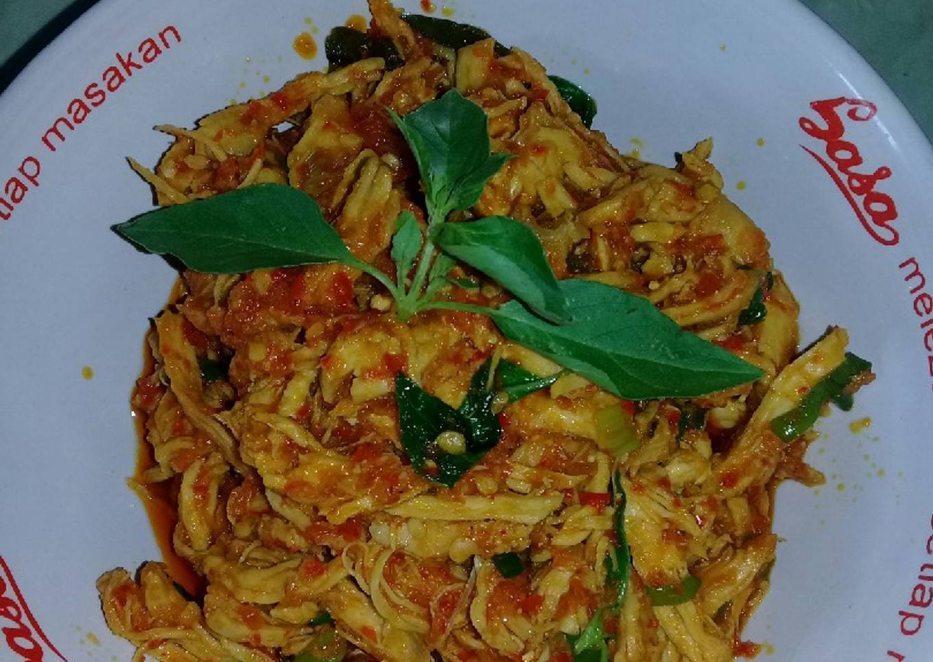 Ayam Suwir Balado Kemangi