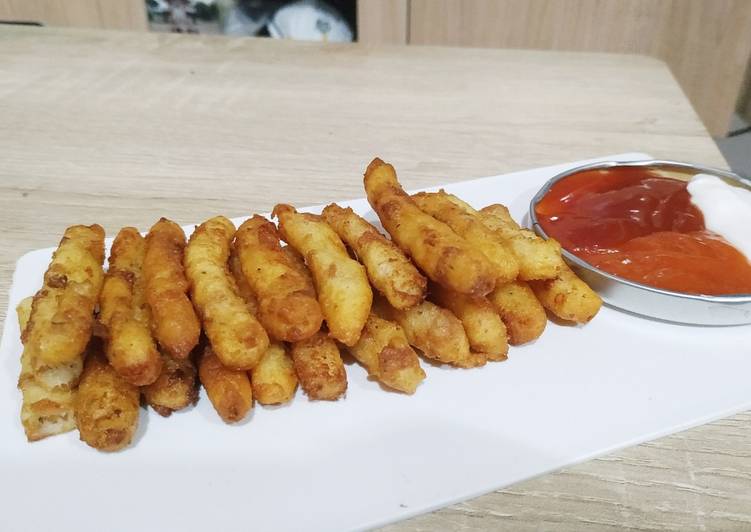 Cara Gampang Membuat Potato Cheese Stick 3 Bahan yang Sempurna