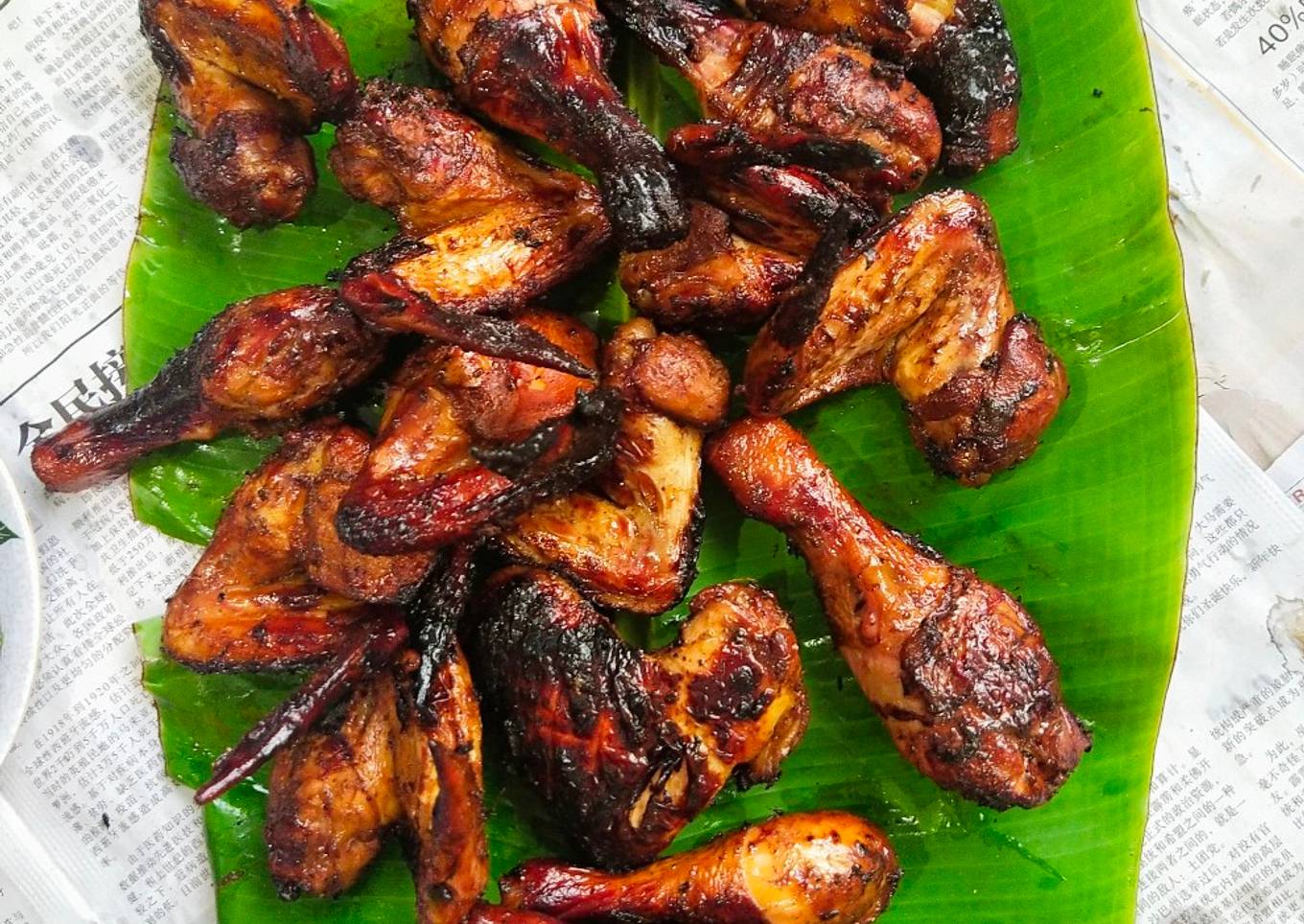 Lagen dengan ayam panggang