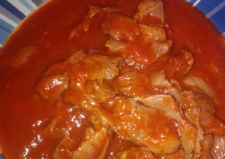 Mollejas de pollo en salsa en robot MC