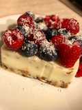 Cheesecake allo yogurt e farro soffiato
