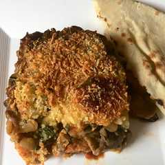 A picture of Lasaña de Maduro y champiñones.