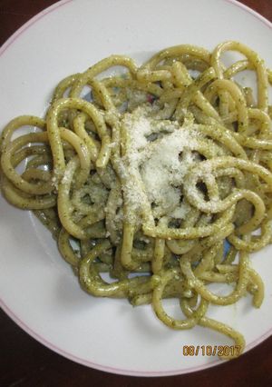 Foto di Pici con il pesto alla genovese