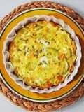 Baked White Zucchini and Onion Frittata 🌷