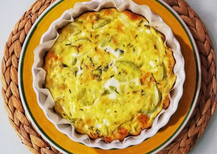 Frittata al forno di zucchina bianca e cipolla 🌷