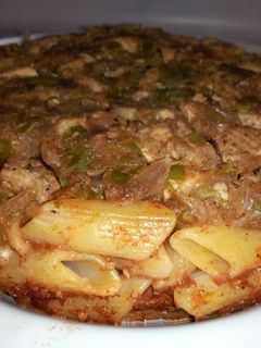 صورة لوصفة طاجن المعكرونه بالفراخ