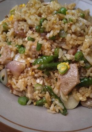 Foto resep Nasgor lombok ijo + bakso buncis
