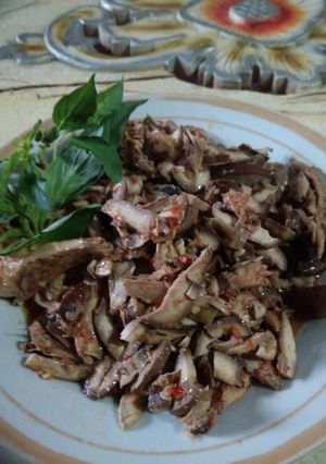 Foto resep Tumis pangi ikan fufu pedas