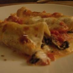 A picture of Spinach & Ricotta Cannelloni.