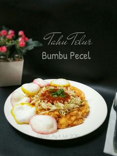 Foto resep Tahu Telur Bumbu Pecel