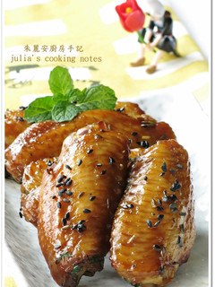 [芝麻孜然烤雞翅]簡易家常菜 的食譜成品照片