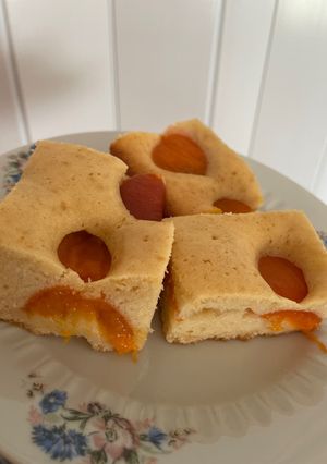 Egyszerű sárgabarackos kevert süti recept fotója