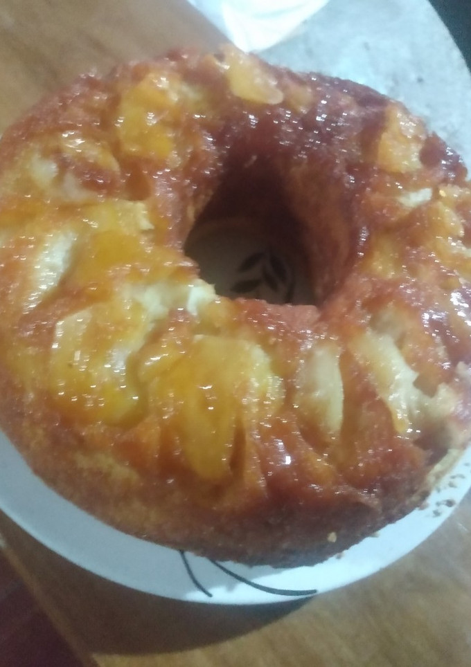 Una foto de Torta de manzana invertida