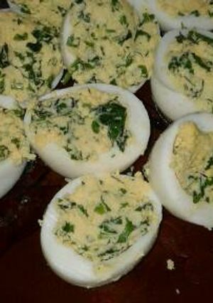 Una foto de Huevos rellenos