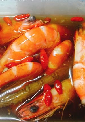 A picture of Shaoxing Drunken Shrimp.