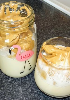 Une photo de Café dalgona (vegan)