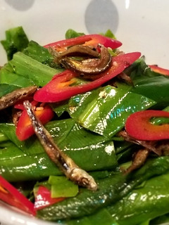 【辣炒山蘇小魚乾】開胃菜下酒菜 的食譜成品照片