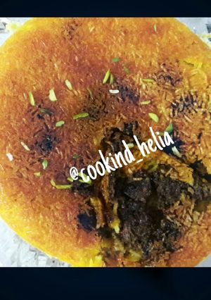 عکسی از دستور ته چین فسنجون