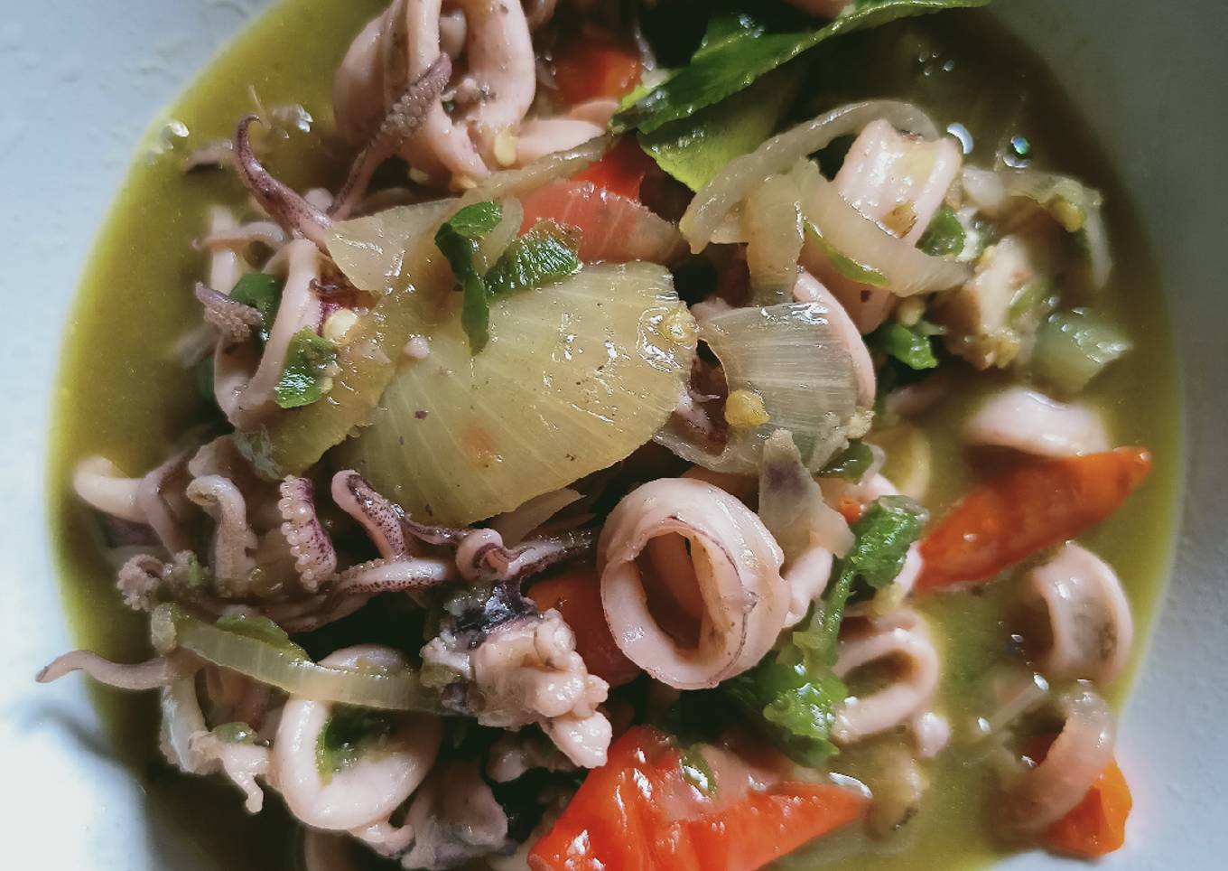 Cumi Pedas Cabe Hijau