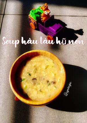 Hình của món Soup hàu tàu hủ non.