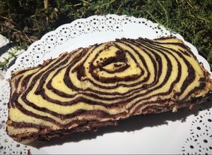 Una foto de Budín marmolado en microondas ® en 2 minutos más fácil del mundo!!! 5 pasos