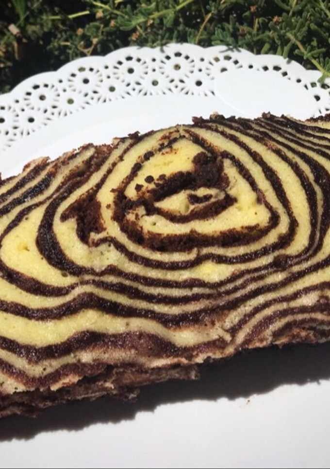 Una foto de Budín marmolado en microondas ® en 2 minutos más fácil del mundo!!! 5 pasos