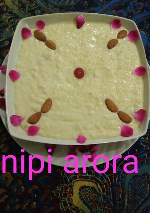A picture of Milk rice kheer.