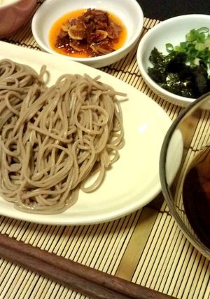 A picture of Tired of Regular Soba? Try Dipping-Style Zaru Soba.