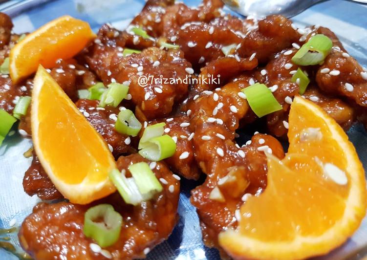 Orange chicken (ayam jeruk)