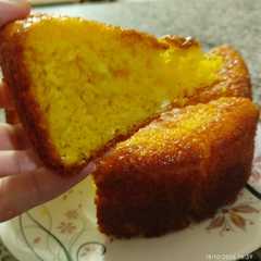 A picture of کیک زعفرونی رژیمی با طعم هل🥧.