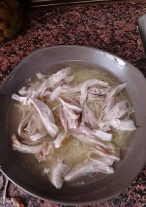 Una foto de Sopa de pollo