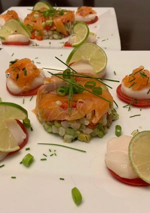 Une photo de Ceviche pétoncles et crevettes