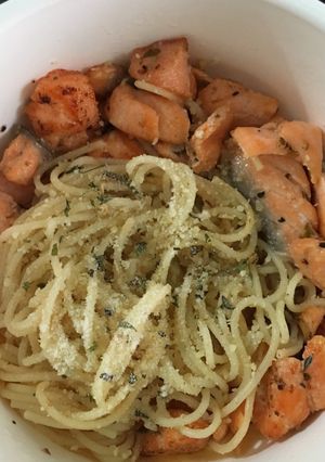 Foto resep Salmon aglioolio mpasi 12m+