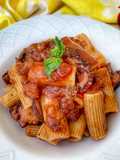 Pasta with Octopus and Eggplant Sauce