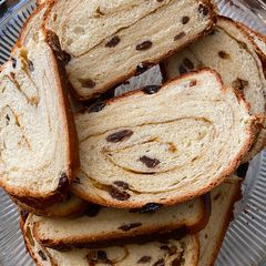 A picture of Homemade Cinnamon Raisin Bread.