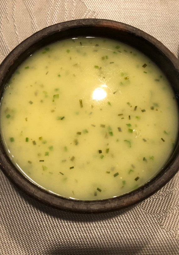 Una foto de Sopa de papa y ciboulette