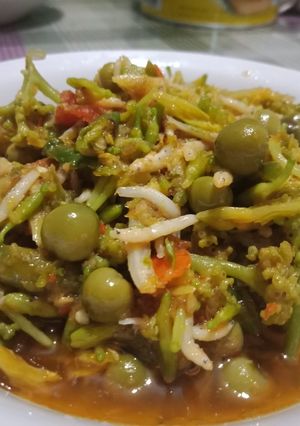 Foto resep Tumis bunga kates rencah teri medan
